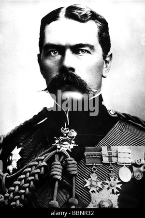 Kitchener, Horatio Lord, 24.6.1850 - 5.6.1916, britischer Feldmarschall, Kriegsminister 1914 - 1916, Porträt, Foto, ca. 1914, Stockfoto