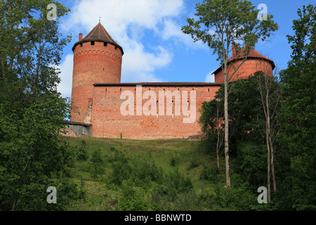 Burg Turaida in der Nähe von Sigulda, Gauja-Nationalpark, Deutschland, Europa. Foto: Willy Matheisl Stockfoto