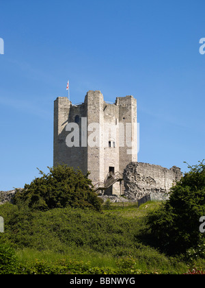 Conisbrough Castle Keep, Nr Doncaster, South Yorkshire, Nordengland Stockfoto