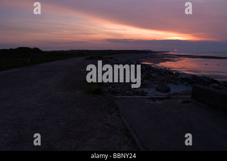 Sonnenuntergang über Spey Bay/Portgordon Stockfoto