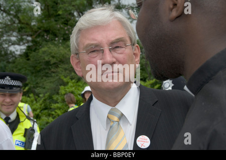 Heathrow - keine dritte Startbahn Protestmarsch, 31. Mai 2008. Stellvertretender Bürgermeister von London, Richard Barnes von Hillingdon Stockfoto