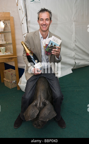 Geoff Dyer Gewinner des 2009 Bollinger Everyman Wodehouse Prize for comic Fiction präsentiert Hay Festival 2009 Stockfoto