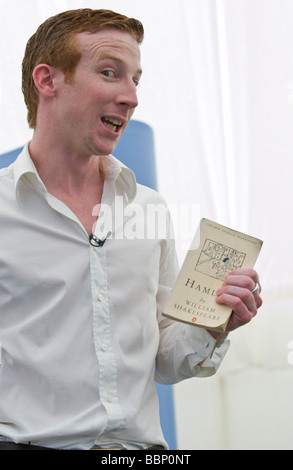 Ben Crystal Autor Schriftsteller Schauspieler und Shakespeare Gelehrter abgebildet Hay Festival 2009 Stockfoto