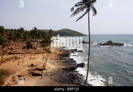 Vagator Beach im nördlichen Goa in Indien Stockfoto