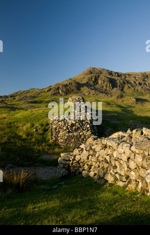 Hardknott römische Festung hoch in den Hügeln am Hardknott-Pass im Lake District Stockfoto