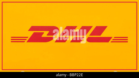 DHL-Post-Service-logo Stockfoto