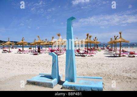 Platja d'Alcudia, Port d'Alcudia, Gemeinde Alcudia, Mallorca, Balearen, Spanien Stockfoto