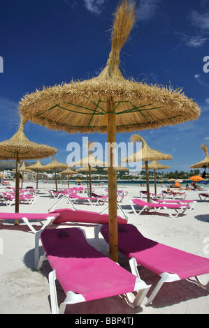 Platja d'Alcudia, Port d'Alcudia, Gemeinde Alcudia, Mallorca, Balearen, Spanien Stockfoto