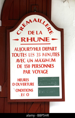 DER KLEINE ZUG DE LA RHUNE, SARE, PYRENEES ATLANTIQUES (64), FRANKREICH, BASKENLAND, BASKISCHE KÜSTE Stockfoto