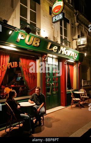 KNEIPE "LE MORNY", DEAUVILLE, CALVADOS (14), NORMANDIE, FRANKREICH Stockfoto