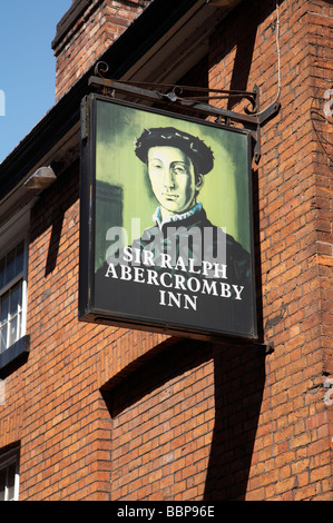 Sir Ralph Abercromby Inn Pub Schild in Manchester UK Stockfoto