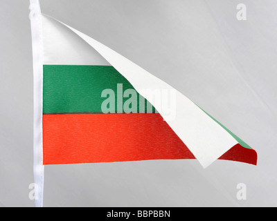 Bulgarische nationale Flagge Stockfoto