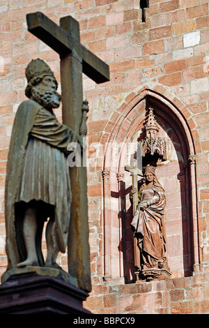 HEILIG-KREUZ-KIRCHE, KAYSERSBERG, HAUT-RHIN (68), ELSASS, FRANKREICH Stockfoto