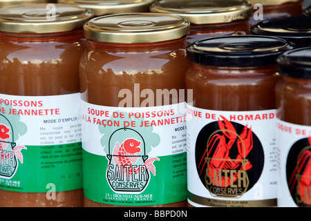 SAITER FISCH SUPPE, TROUVILLE-SUR-MER, CALVADOS (14), NORMANDIE, FRANKREICH Stockfoto