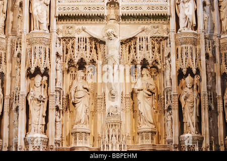 Hochaltar in Winchester Cathedral, Winchester, Hampshire, England, Vereinigtes Königreich Stockfoto