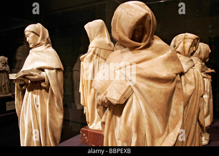 LES PLEURANTS ODER WEEPERS, MUSEUM DES HOTEL CUJAS, BOURGES, CHER (18), LE BERRY, FRANKREICH Stockfoto