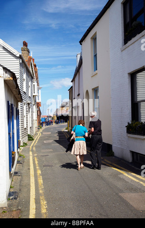 Straßenszene, Whitstable, Kent, UK Stockfoto