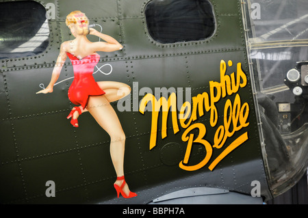 B-17 Flying Fortress "Memphis Belle" an das Imperial War Museum, Duxford, Großbritannien Stockfoto