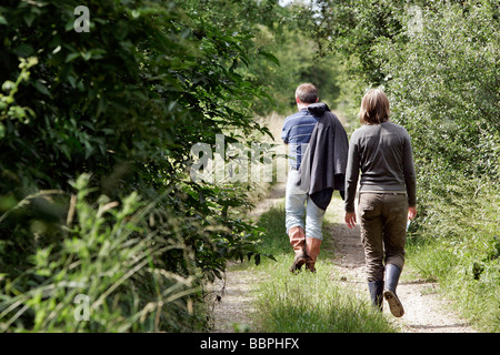 ENTDECKEN SIE DAS MARAIS VERNIER MIT EINEM GUIDE DURCH DIE NORMANDIE REGIONALPARK, EURE (27), NORMANDIE, FRANKREICH Stockfoto