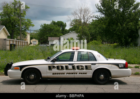 Grosse Pointe Park Polizeiauto Michigan USA Stockfoto