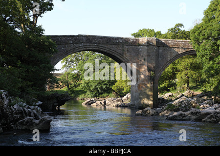 Teufels-Brücke, Kirkby Lonsdale, Cumbria, UK. Stockfoto