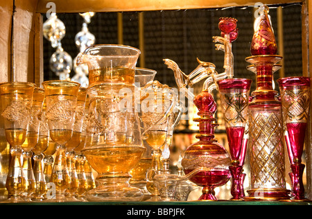 Khan el Khalili-Kairo-Ägypten-Basar-Parfüm-Flasche riechen Duft Duft Aroma Duft Flasche Stockfoto