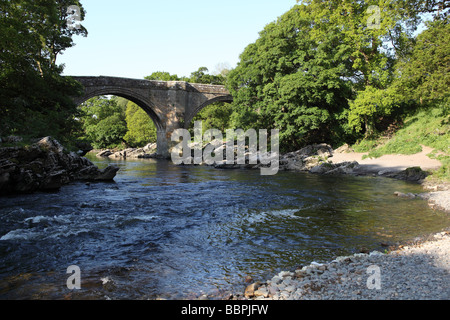 Teufels-Brücke, Kirkby Lonsdale, Cumbria, UK. Stockfoto