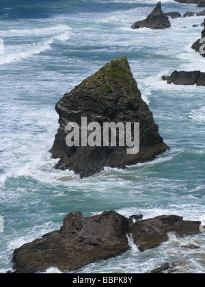 Bedruthan Schritte Carnewas Cornwall Cornish Küste Spätfrühling Frühsommer Stockfoto