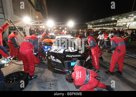 24-Stunden-Rennen auf der Nürburgring Rennstrecke, der Audi R8 Team Abt Sportsline Abt, Christian D - Kempten Hemroulle Jean-Francois Stockfoto