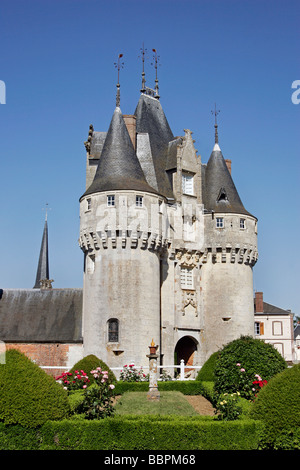 PARK UND FRANZÖSISCHE GÄRTEN AM CHATEAU DE FRAZE, EURE-ET-LOIR (28), FRANKREICH Stockfoto