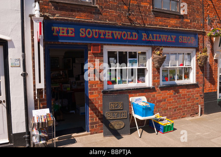 Southwold Railway Shop speichern in Southwold, Suffolk Uk Stockfoto