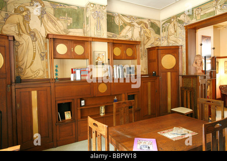 INNERE DES DAS CAUCHIE HAUS, BRÜSSEL, BELGIEN Stockfoto