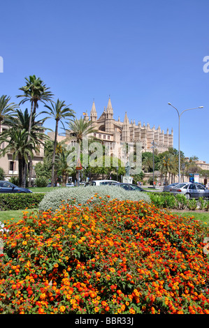 Kathedrale von Palma, Palma De Mallorca, Palma Stadt, Mallorca, Balearen, Spanien Stockfoto