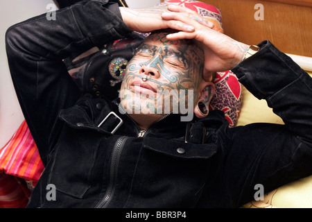 TATTOO PARLOR, PEKING, BEIJING, CHINA Stockfoto