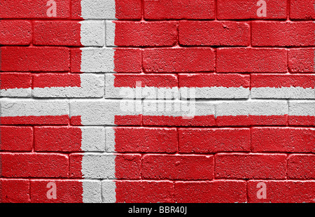 Flagge von Dänemark Stockfoto