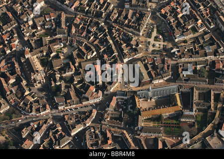 LUFTAUFNAHME VON BEAUNE STADTZENTRUM, HOSPICES DE BEAUNE, COTE D ' OR (21) Stockfoto