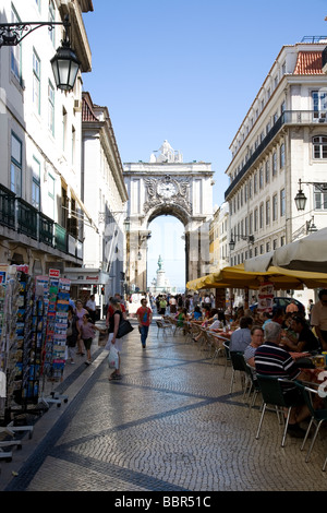 Lissabon-Esplanade Stockfoto