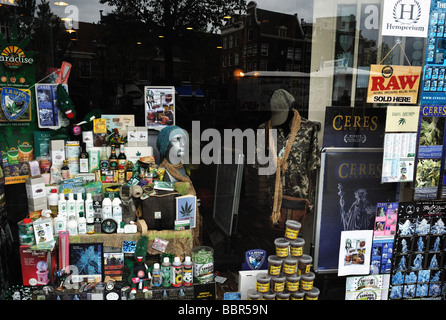 Hempshop in den Niederlanden Amsterdam Stockfoto