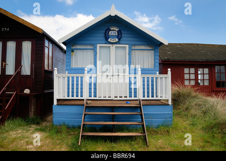 Großes deluxe Strandhütte Stockfoto