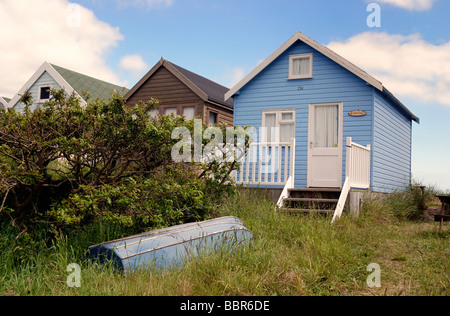 Großes deluxe Strandhütte Stockfoto