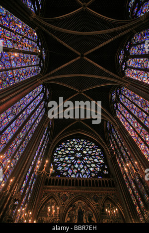 SAINTE-CHAPELLE AUF DER ILE DE LA CITÉ IN PARIS. HOHEN KAPELLE, PARIS (75) Stockfoto