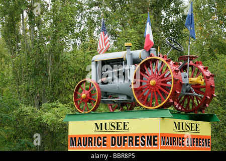 EINGANG ZUM MAURICE DUFRESNE MUSEUM, MARNAY, INDRE-ET-LOIRE (37), FRANKREICH Stockfoto