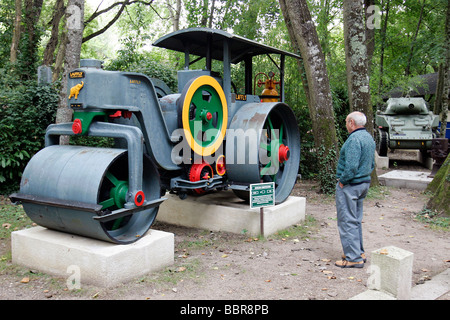 TIEFBAU-MASCHINEN, MAURICE DUFRESNE MUSEUM, MARNAY, INDRE-ET-LOIRE (37), FRANKREICH Stockfoto