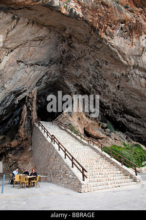 Eingang zum Cuevas de Arta-Mallorca-Spanien Stockfoto