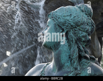 Brunnenskulptur, Neptunbrunnen Brunnen, Berlin, Deutschland, Europa Stockfoto