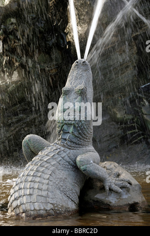 Brunnenskulptur, Neptunbrunnen Brunnen, Berlin, Deutschland, Europa Stockfoto