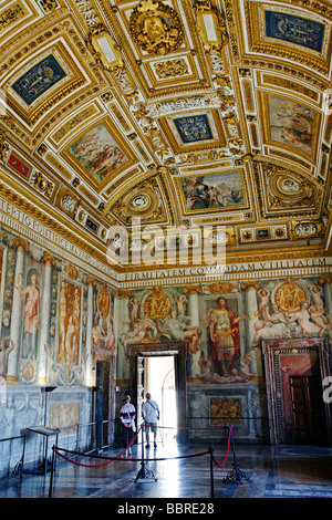 DES RATES ZIMMER IN PAUL III WOHNUNG, CASTEL SANT' ANGELO, ROM Stockfoto