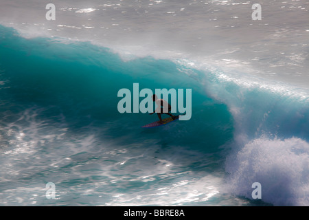 Surfen Honolua Bay Kapalua, Maui Hawaii Stockfoto