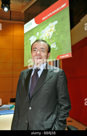 JEAN CHARLES NAOURI, VORSTANDSVORSITZENDER DER CASINO SUPERMARKT GROUP, ANNUAL REPORT 2007 Stockfoto