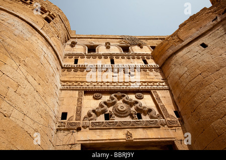 Traditionelle Gateway Jaisalmer Fort Rajasthan Indien Stockfoto